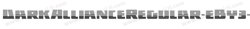 DarkAllianceRegular-eBy3字体转换