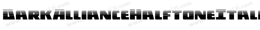 DarkAllianceHalftoneItalic-zaOD字体转换