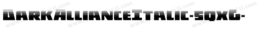 DarkAllianceItalic-5qxG字体转换