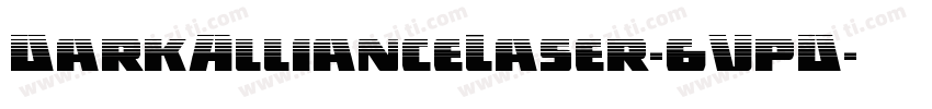 DarkAllianceLaser-6VpD字体转换