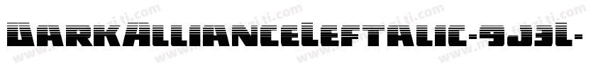 DarkAllianceLeftalic-9j3L字体转换