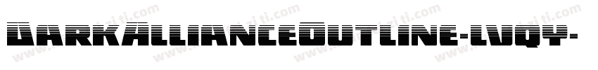 DarkAllianceOutline-lvqy字体转换