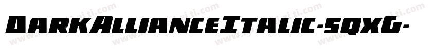 DarkAllianceItalic-5qxG字体转换