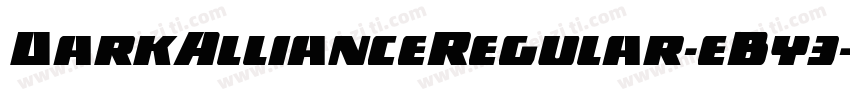 DarkAllianceRegular-eBy3字体转换