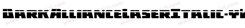 DarkAllianceLaserItalic-yW4M字体转换