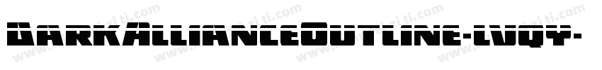 DarkAllianceOutline-lvqy字体转换
