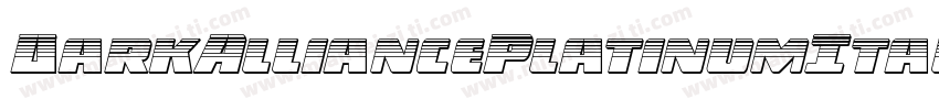 DarkAlliancePlatinumItalic-RWwW字体转换