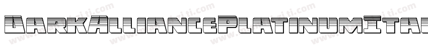 DarkAlliancePlatinumItalic-RWwW字体转换