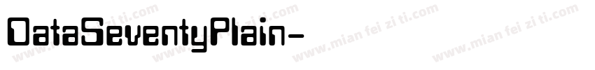 DataSeventyPlain字体转换