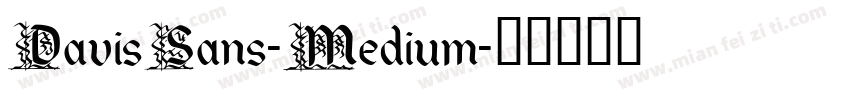 DavisSans-Medium字体转换