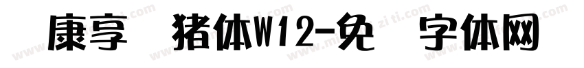华康享乐猪体W12字体转换