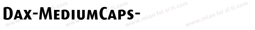 Dax-MediumCaps字体转换