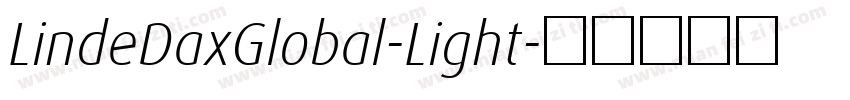 LindeDaxGlobal-Light字体转换