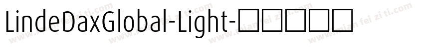 LindeDaxGlobal-Light字体转换