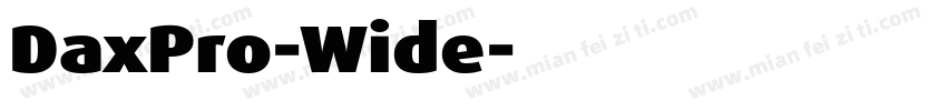 DaxPro-Wide字体转换