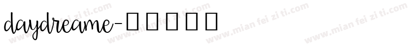 daydreame字体转换
