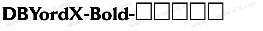 DBYordX-Bold字体转换