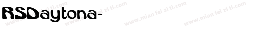 RSDaytona字体转换