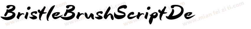 BristleBrushScriptDe字体转换
