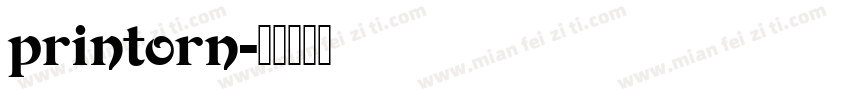 printorn字体转换
