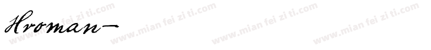Hroman字体转换