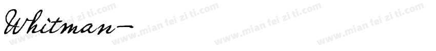 Whitman字体转换