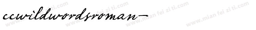 ccwildwordsroman字体转换