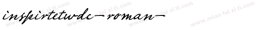 inspirtetwdc-roman字体转换