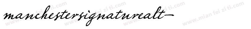 manchestersignaturealt字体转换