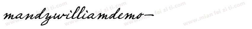 mandywilliamdemo字体转换