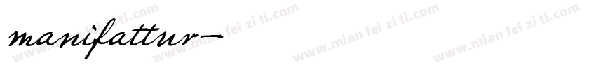 manifattur字体转换