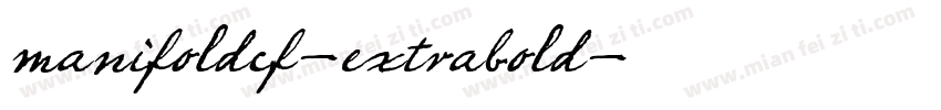 manifoldcf-extrabold字体转换
