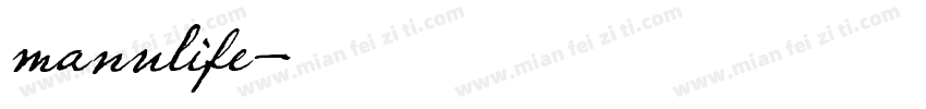 manulife字体转换