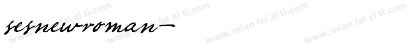 sesnewroman字体转换