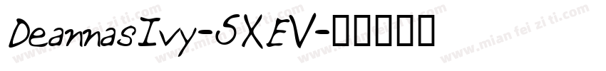 DeannasIvy-5XEV字体转换
