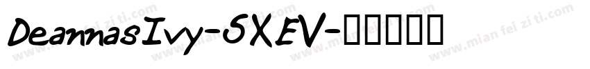 DeannasIvy-5XEV字体转换
