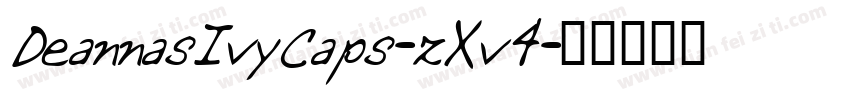 DeannasIvyCaps-zXv4字体转换