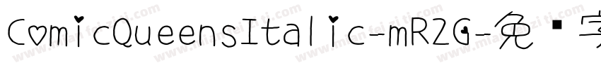 ComicQueensItalic-mR2G字体转换