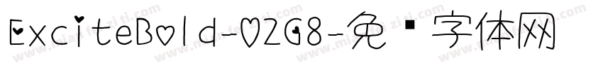 ExciteBold-O2G8字体转换