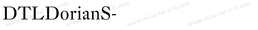 DTLDorianS字体转换