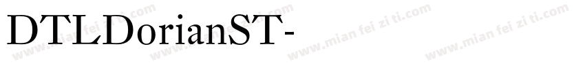 DTLDorianST字体转换