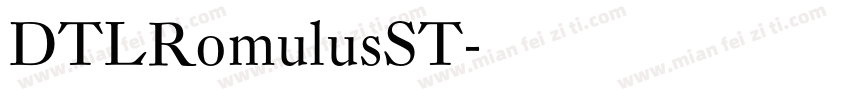 DTLRomulusST字体转换