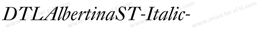 DTLAlbertinaST-Italic字体转换