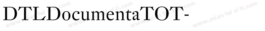 DTLDocumentaTOT字体转换