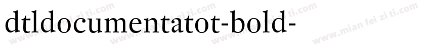dtldocumentatot-bold字体转换