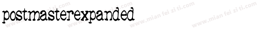 postmasterexpanded字体转换