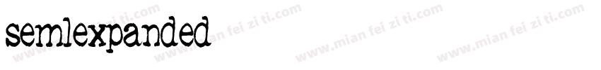 semlexpanded字体转换