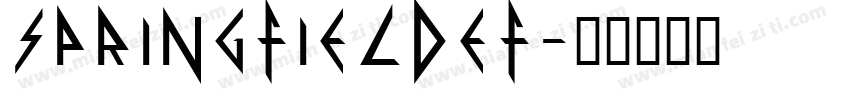 SpringfieldEF字体转换