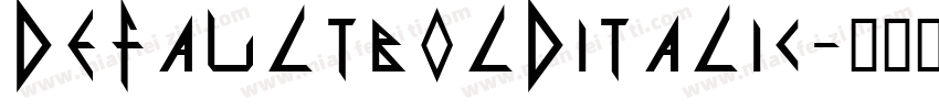 defaultbolditalic字体转换