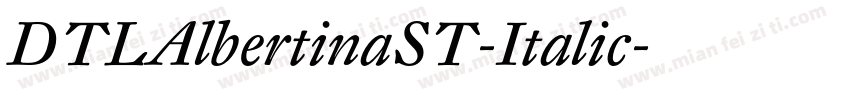 DTLAlbertinaST-Italic字体转换